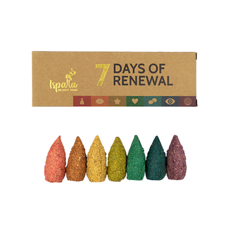 Ispalla - 7 Days of Renewal Incense Cones (7 Pack) - Magick Magick.com