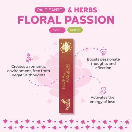 Ispalla - Floral Passion (Palo Santo & Wild Floral Herbs) Incense Sticks (10 Pack) - Magick Magick.com
