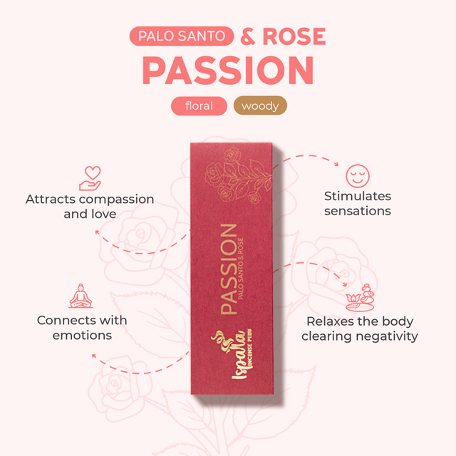 Ispalla - Passion (Palo Santo & Roses) Incense Tablets (8 Pack) - Magick Magick.com