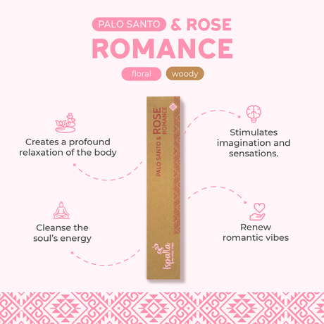 Ispalla - Romance (Palo Santo & Rose) Incense Sticks (10 Pack) - Magick Magick.com