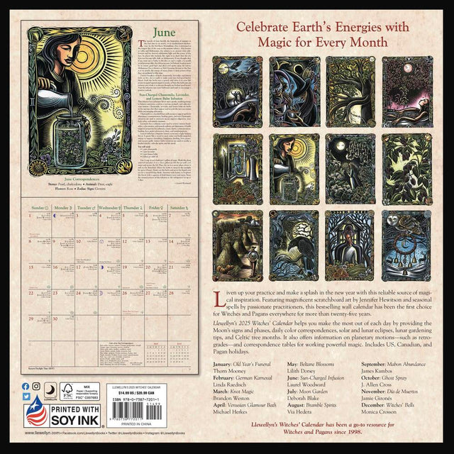 Llewellyn's 2025 Witches' Calendar by Llewellyn - Magick Magick.com