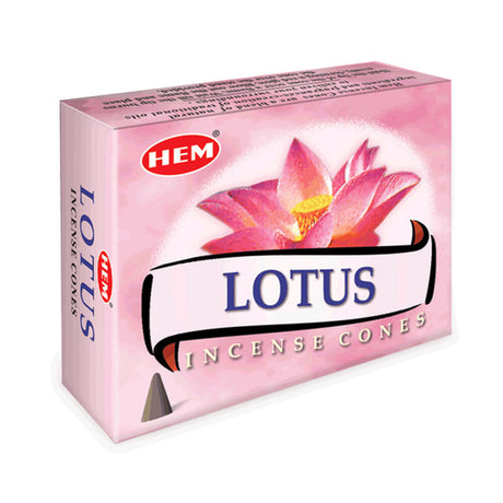 Lotus HEM Cone Incense (10 Cones) - Magick Magick.com