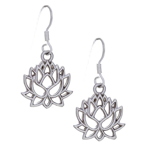 Lotus Sterling Silver Earrings - Magick Magick.com