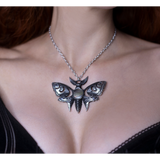 Lunar Moth Neckwear Necklace - Magick Magick.com