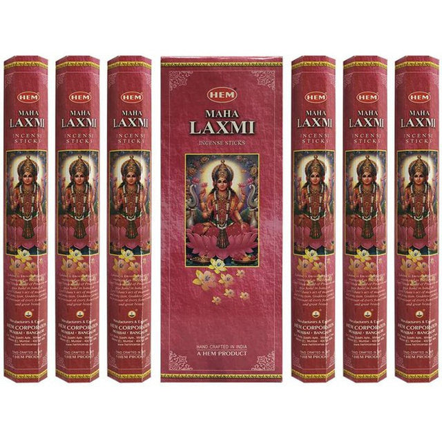 Maha Laxmi HEM Incense Stick 20 Pack - Magick Magick.com