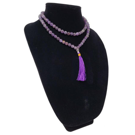 Mala Necklace or Prayer Beads - Amethyst (108 Beads) - Magick Magick.com
