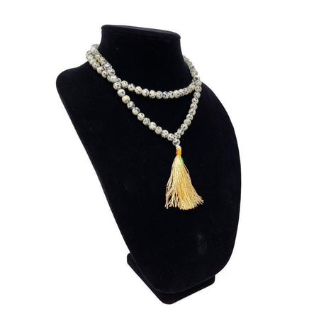 Mala Necklace or Prayer Beads - Dalmatian (108 Beads) - Magick Magick.com