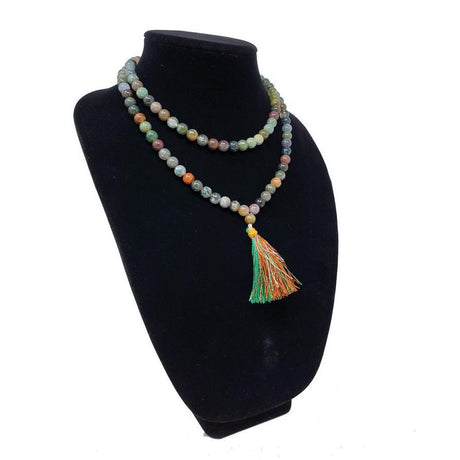 Mala Necklace or Prayer Beads - Indian Agate (108 Beads) - Magick Magick.com