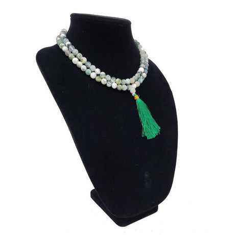 Mala Necklace or Prayer Beads - Tree Agate (108 Beads) - Magick Magick.com
