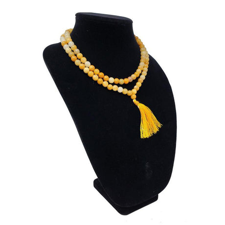 Mala Necklace or Prayer Beads - Yellow Aventurine (108 Beads) - Magick Magick.com