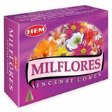 Milflores HEM Cone Incense (10 Cones) - Magick Magick.com