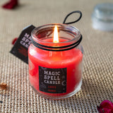 Mini Spell Glass Jar Candle - Love (Red Rose) - Magick Magick.com