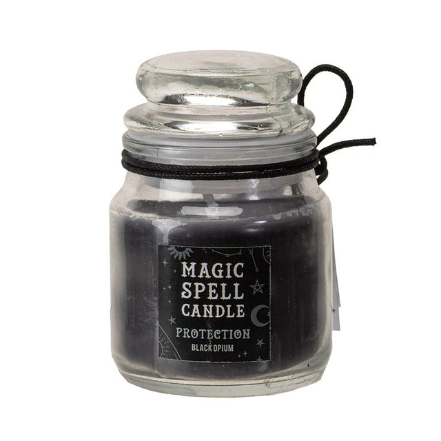 Mini Spell Glass Jar Candle - Protection (Black Opium) - Magick Magick.com