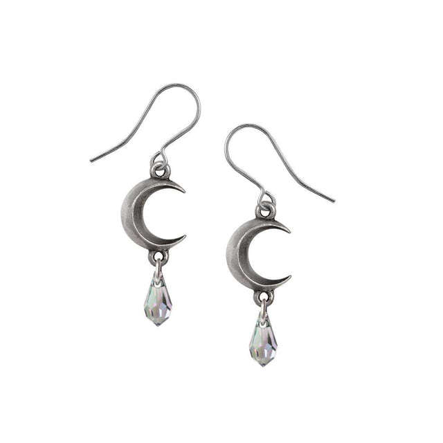 Moon Crystal Earrings - Clear - Magick Magick.com