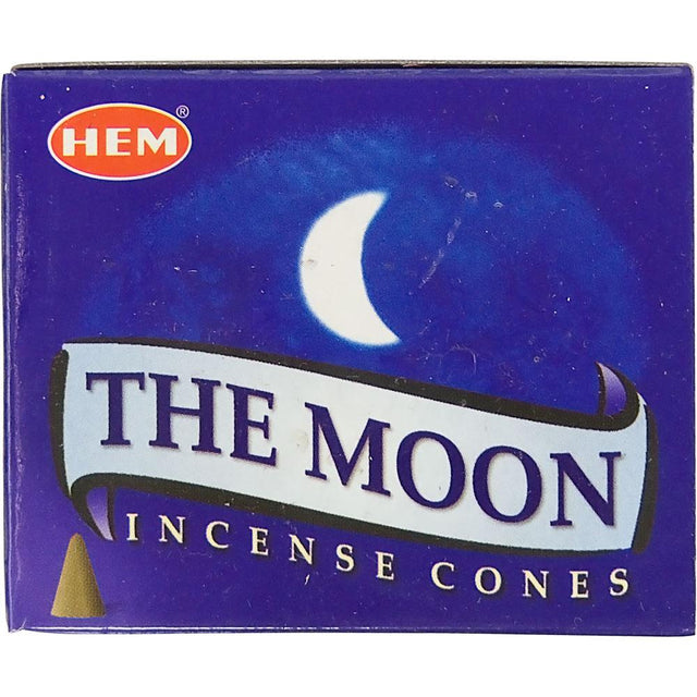 Moon HEM Cone Incense (10 Cones) - Magick Magick.com