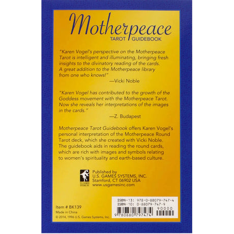 Motherpeace Tarot Guidebook by Karen Vogel - Magick Magick.com