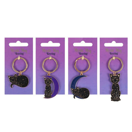 Mystic Cat Keyrings (Random Design) - Magick Magick.com