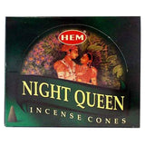 Night Queen HEM Cone Incense (10 Cones) - Magick Magick.com