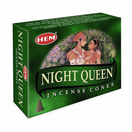Night Queen HEM Cone Incense (10 Cones) - Magick Magick.com