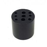 Nine Hole Matte Black Finish Brass Incense Holder - Magick Magick.com