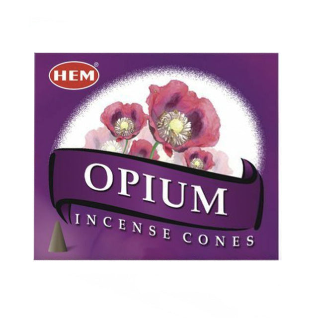 Opium HEM Cone Incense (10 Cones) - Magick Magick.com