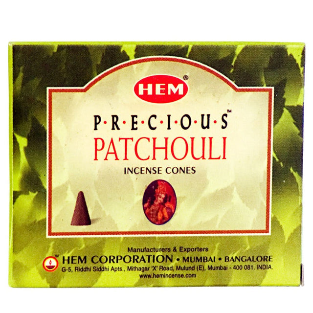 Patchouli HEM Cone Incense (10 Cones) - Magick Magick.com