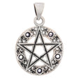 Pentacle Knot with Five Stone Sterling Silver Pendant (Assorted Stones) - Magick Magick.com