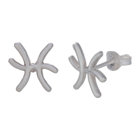 Pisces Astrology Stud Sterling Silver Earrings - Magick Magick.com