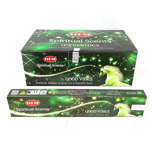 Premium Masala HEM Incense Sticks 15 grams - Good Vibes - Magick Magick.com