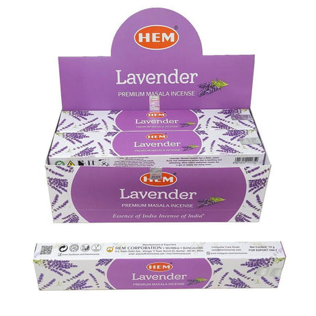 Premium Masala HEM Incense Sticks 15 grams - Lavender - Magick Magick.com