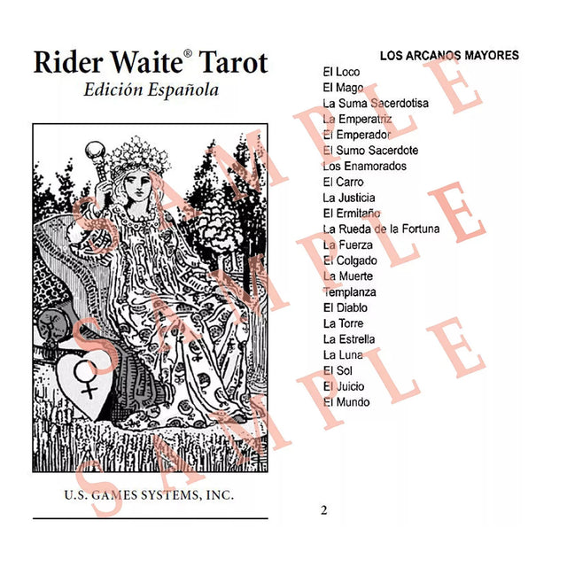 Rider-Waite Tarot Deck (Spanish Edition) by Pamela Colman Smith - Magick Magick.com