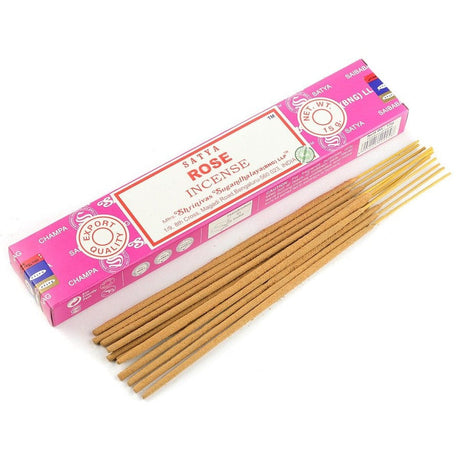 Rose Satya Incense Sticks 15 gram - Magick Magick.com