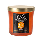 Sacral Chakra Orange Carnelian Crystal Candle - Magick Magick.com