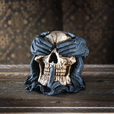 See, Hear, Speak No Evil Skull Statue - Magick Magick.com