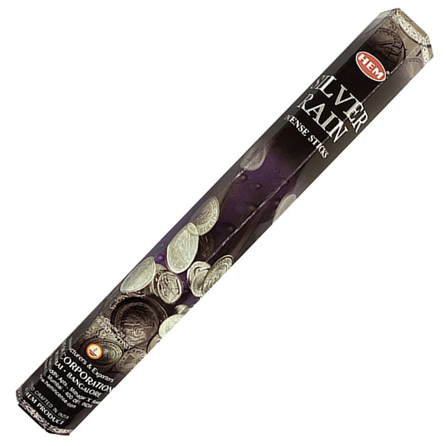 Silver Rain HEM Incense Stick 20 Pack - Magick Magick.com