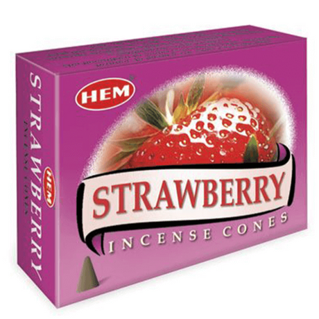 Strawberry HEM Cone Incense (10 Cones) - Magick Magick.com