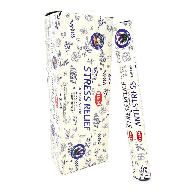 Stress Relief (Lavender & Eucalyptus) HEM Incense Stick 20 Pack - Magick Magick.com