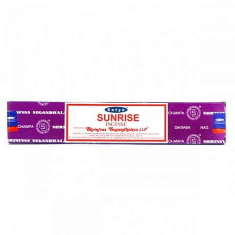 Sunrise Satya Incense Sticks 15 gram - Magick Magick.com