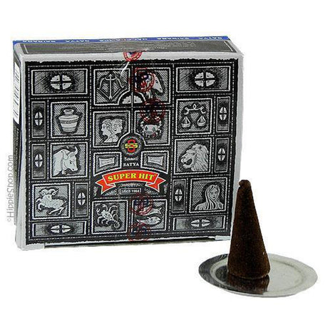 Super Hit Satya Dhoop Incense Cones (12 Pack) - Magick Magick.com