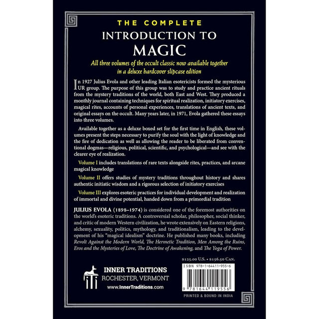 The Complete Introduction to Magic (Hardcover) by Julius Evola, The UR Group (Three Book Box Set) - Magick Magick.com