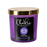 Third Eye Chakra Lavender Amethyst Crystal Candle - Magick Magick.com