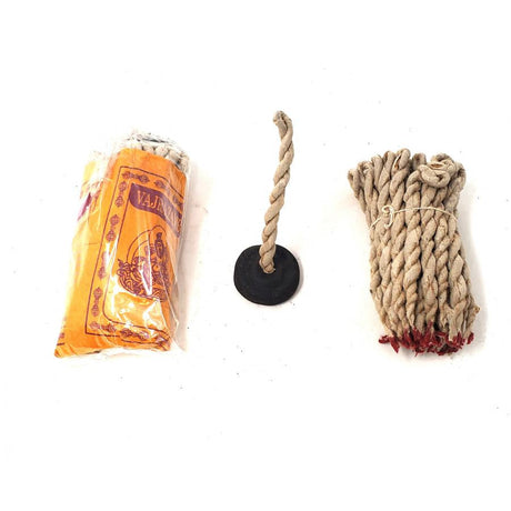 Tibetan Rope Incense with Burner - Zambala (35-45 Ropes) - Magick Magick.com