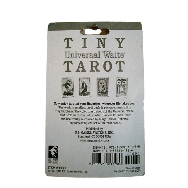 Tiny Tarot Key Chain (Universal Waite Tarot) by Mary Hanson-Roberts - Magick Magick.com