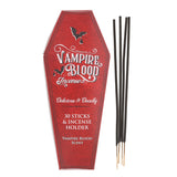 Vampire Blood Coffin Incense Sticks with Holder (30 Sticks) - Magick Magick.com