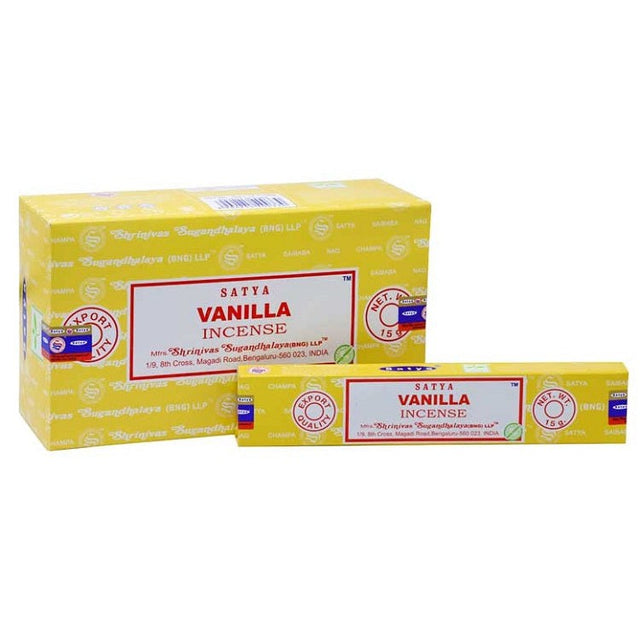 Vanilla Satya Incense Sticks 15 gram - Magick Magick.com