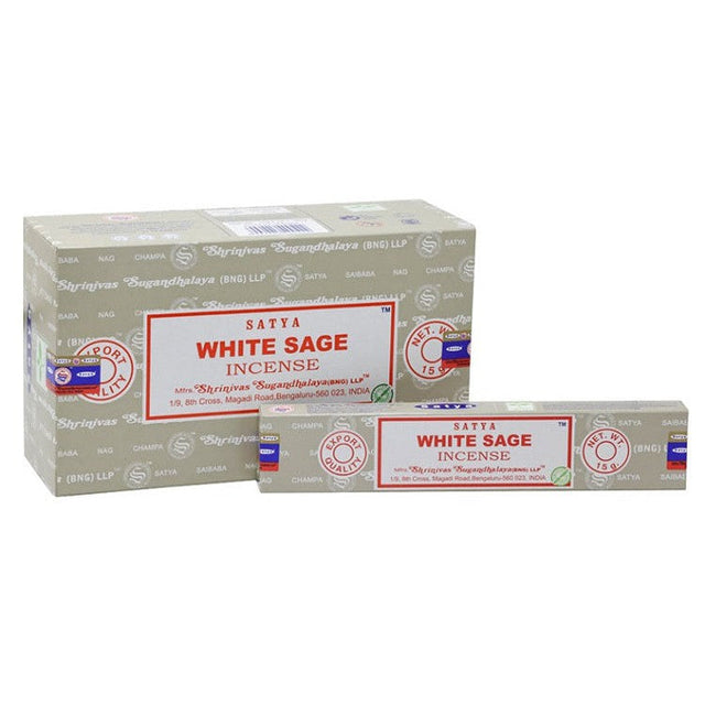 White Sage Satya Incense Sticks 15 gram - Magick Magick.com