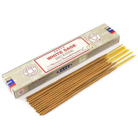 White Sage Satya Incense Sticks 15 gram - Magick Magick.com