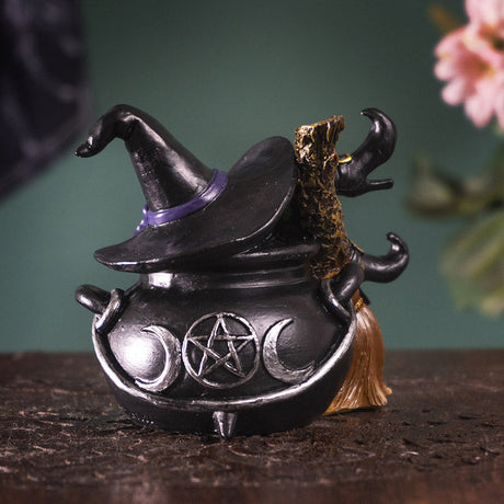 Witch in Cauldron Statue - Magick Magick.com