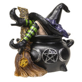 Witch in Cauldron Statue - Magick Magick.com