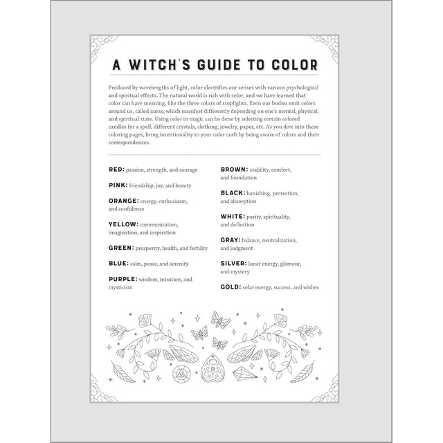 Witchcraft Coloring Book for Adults by Rockridge Press - Magick Magick.com